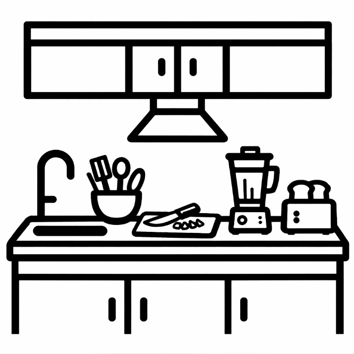 zásuvky do pracovní desky